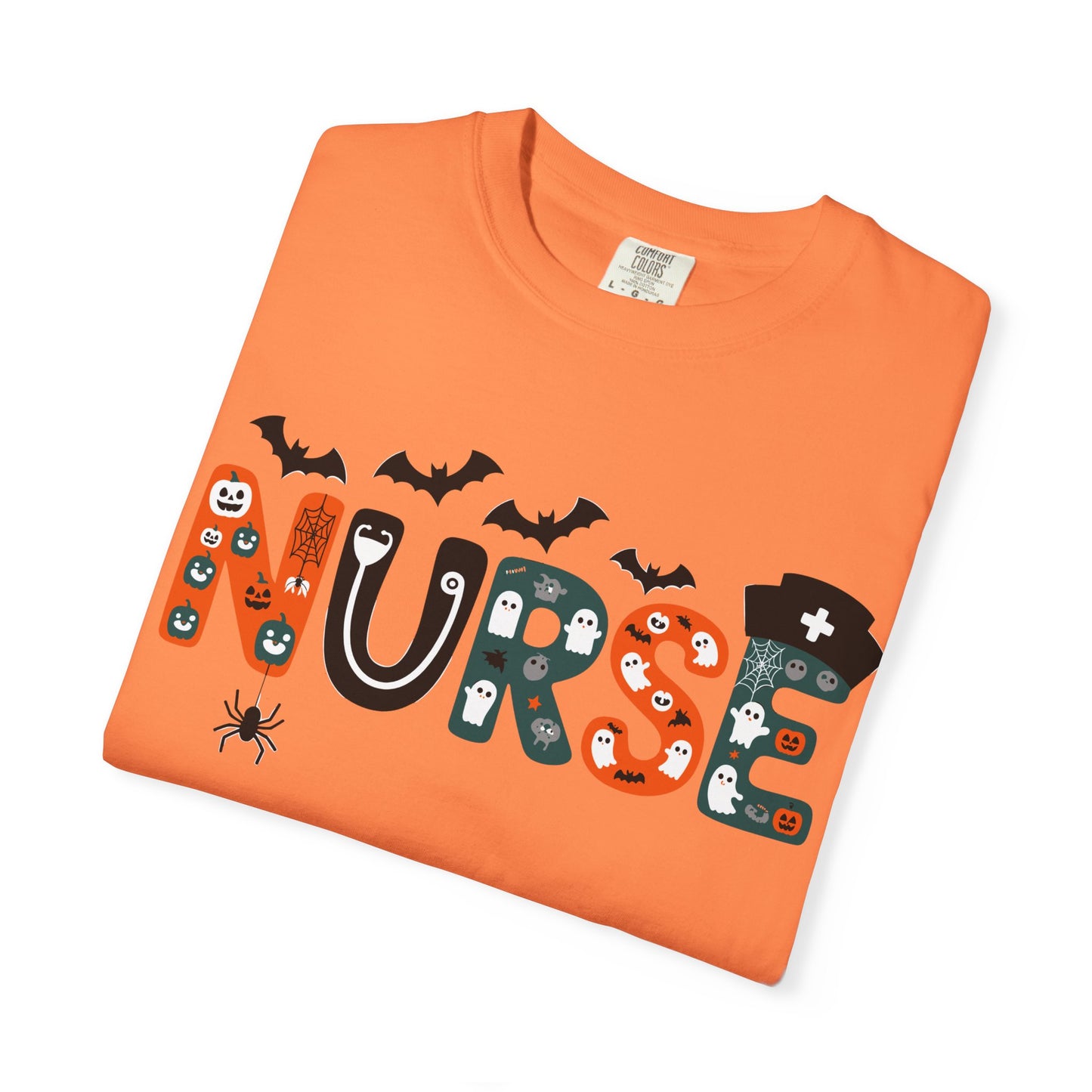 Halloween Nurse T-Shirt, Unisex Spooky Tee for Healthcare Workers, Cute Nurse Shirt, Fall Nurse Gift, Halloween Costume Top