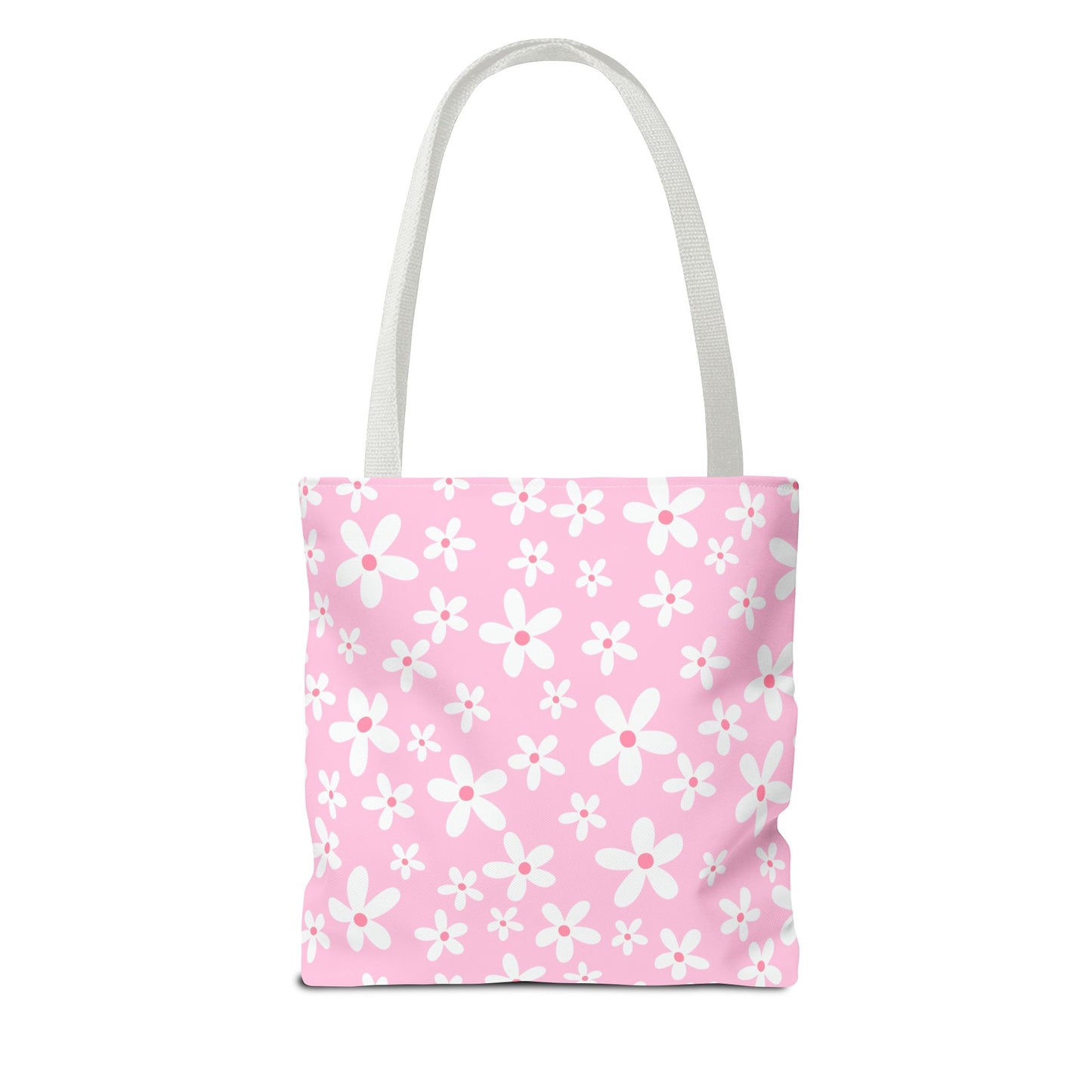 Charming Strawberry & Flower Tote Bag | Reusable Shopping Bag, Floral Tote, Eco-Friendly Bag, Cute Summer Accessory, Gift Idea