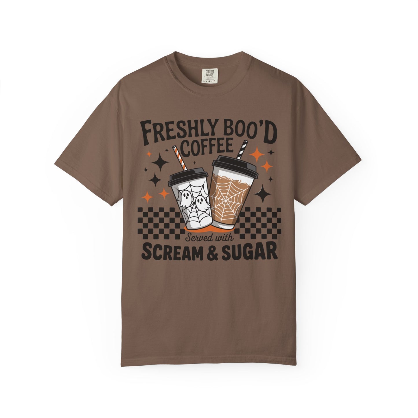 Spooky Vibes Coffee T-shirt, Halloween Gift, Unisex Tee, Fall Fashion, Casual Comfortable Wear, Fun Holiday Top