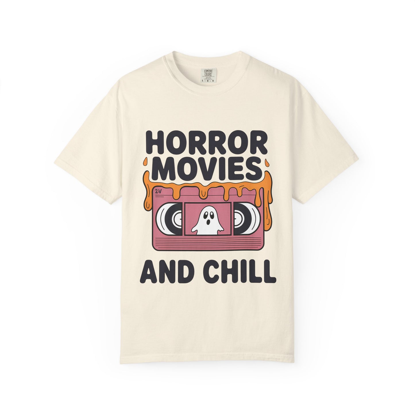 Horror Movies Chill T-Shirt - Perfect for Movie Nights, Halloween Parties, Gifts for Film Lovers, Unisex Tee