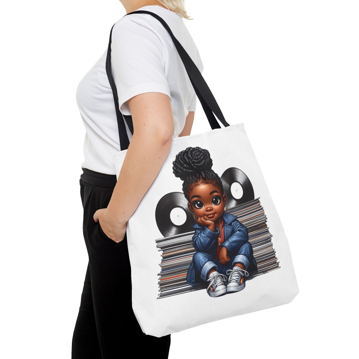 Vinyl Vibes Tote Bag - Perfect for Music Lovers, Record Enthusiasts, Gifts for Her, Shopping, and Everyday Use