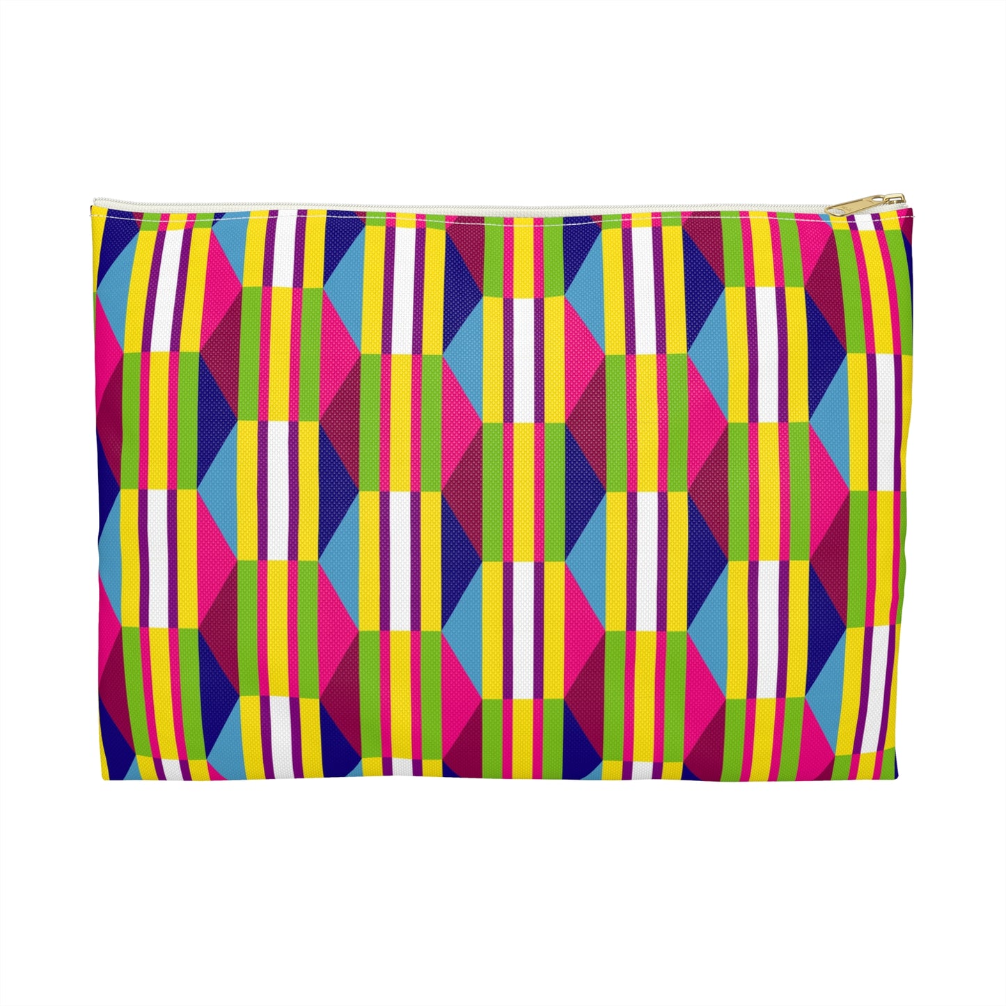 Colorful Geometric Accessory Pouch | Fun Makeup Bag, Travel Organizer, Gift for Her, Cute Pencil Case, Summer Essentials
