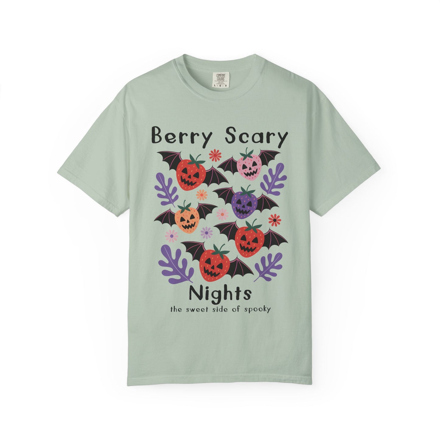 Berry Scary Nights T-shirt, Unisex Halloween Tee, Festive Fall Apparel, Cute Spooky Shirt, Trick-or-Treat Gift, Berry Scary Nights Design