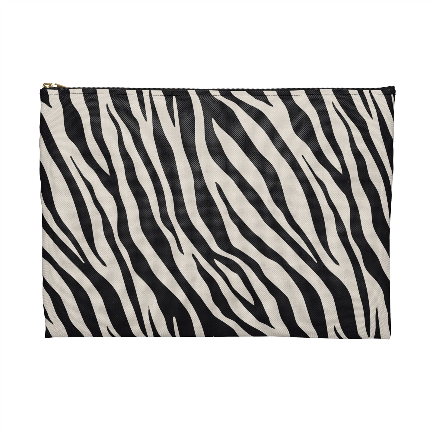 Chic Zebra Print Accessory Pouch, Cosmetic Bag, Travel Organizer, Pencil Case, Gift for Her