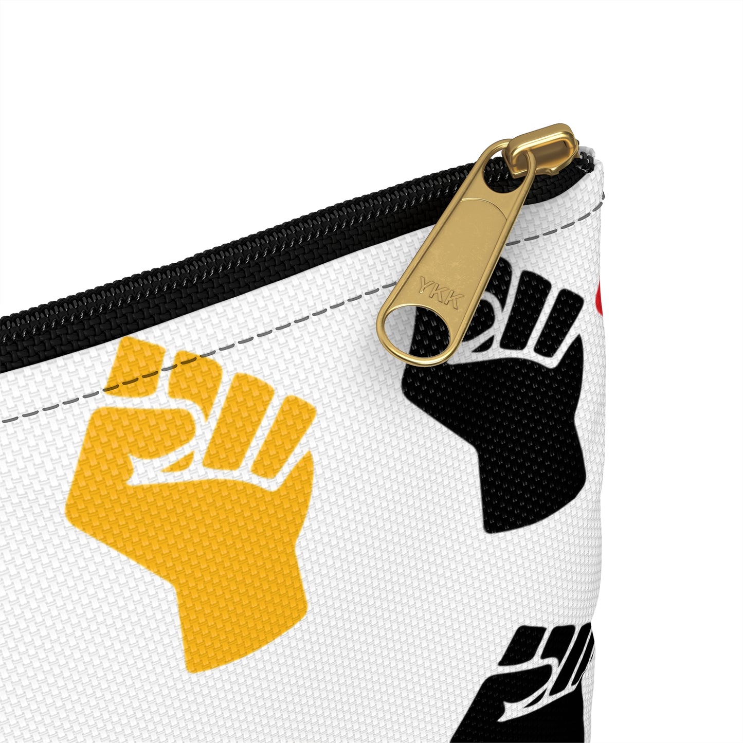 Empowering Accessory Pouch - Bold Fist Design, Protest Gear, Activism Organizer, Gift for Allies, Travel Essentials, Arts & Crafts