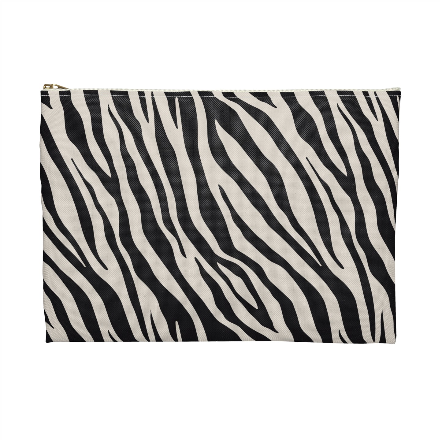 Chic Zebra Print Accessory Pouch, Cosmetic Bag, Travel Organizer, Pencil Case, Gift for Her