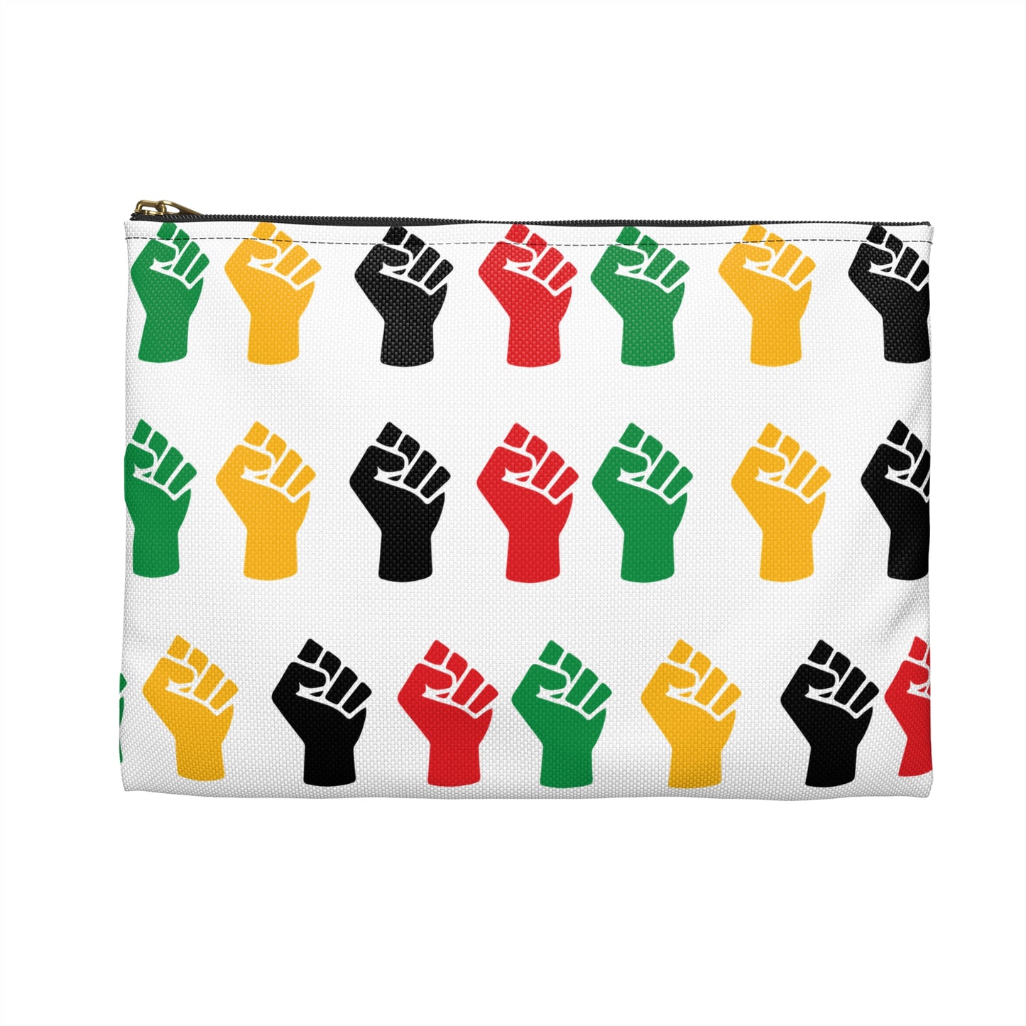 Empowering Accessory Pouch - Bold Fist Design, Protest Gear, Activism Organizer, Gift for Allies, Travel Essentials, Arts & Crafts