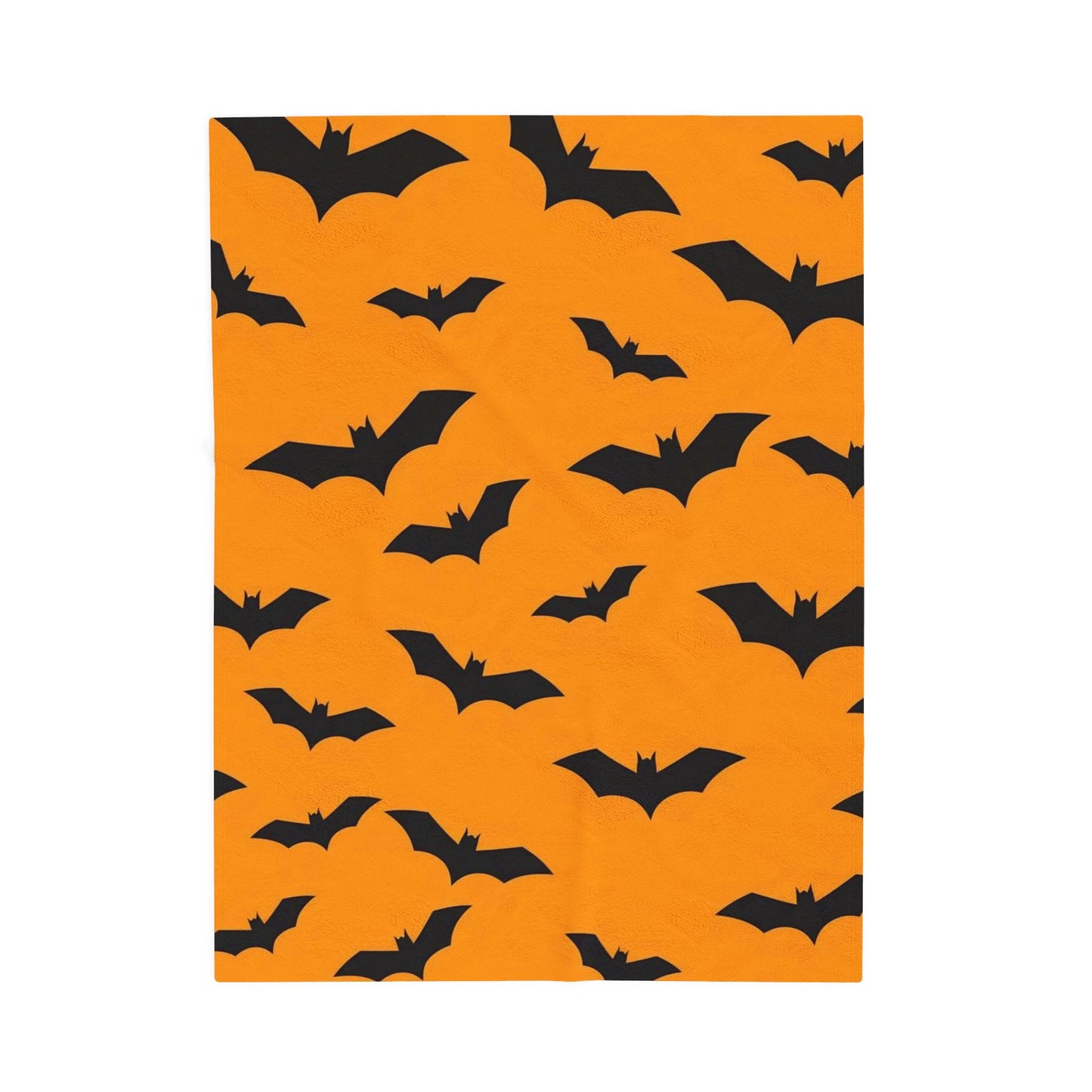 Halloween Bat Plush Blanket, Cozy Throw for Fall Decor, Spooky Autumn Nights, Soft Plush Blanket for Trick or Treat, Perfect Halloween Gift