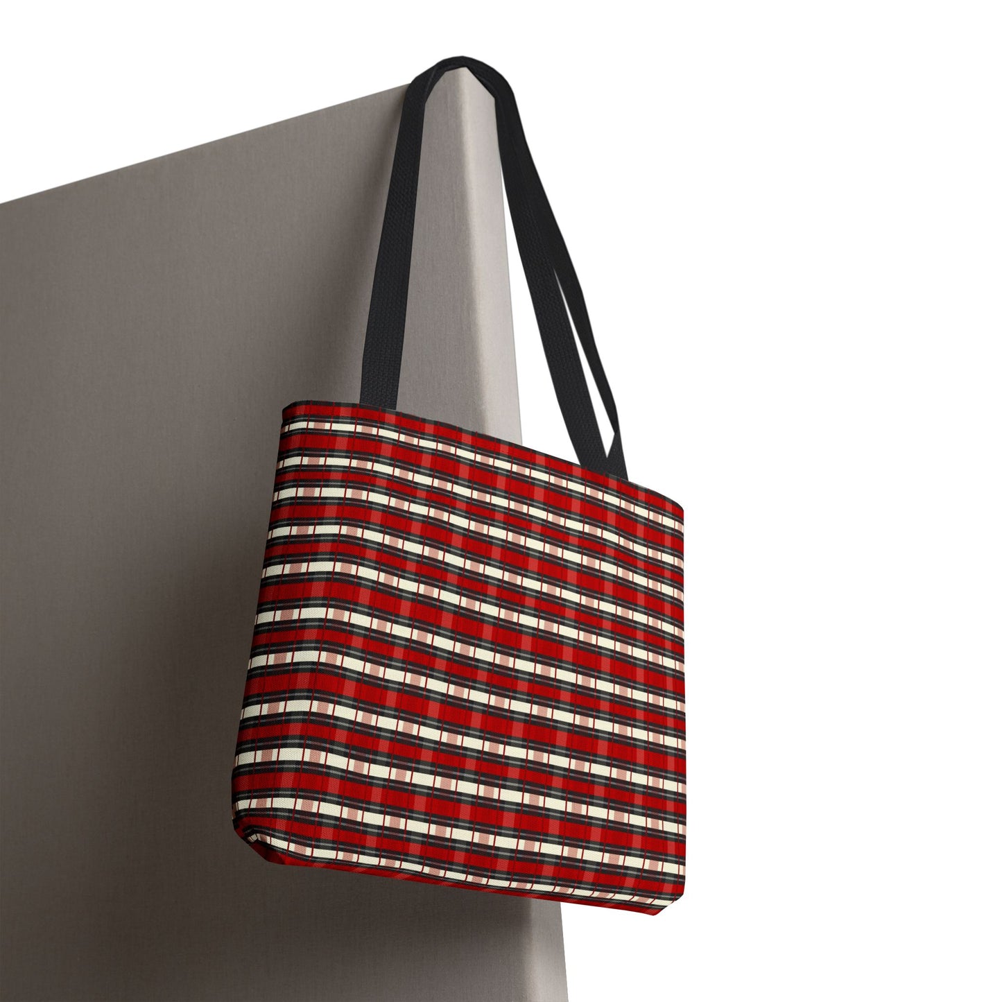Red Plaid Tote Bag – Classic Buffalo Check All-Over Print
