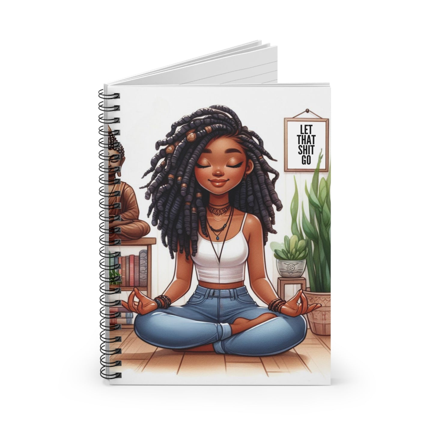 Let That Shit Go Spiral Notebook - Mindfulness Journal for Stress Relief