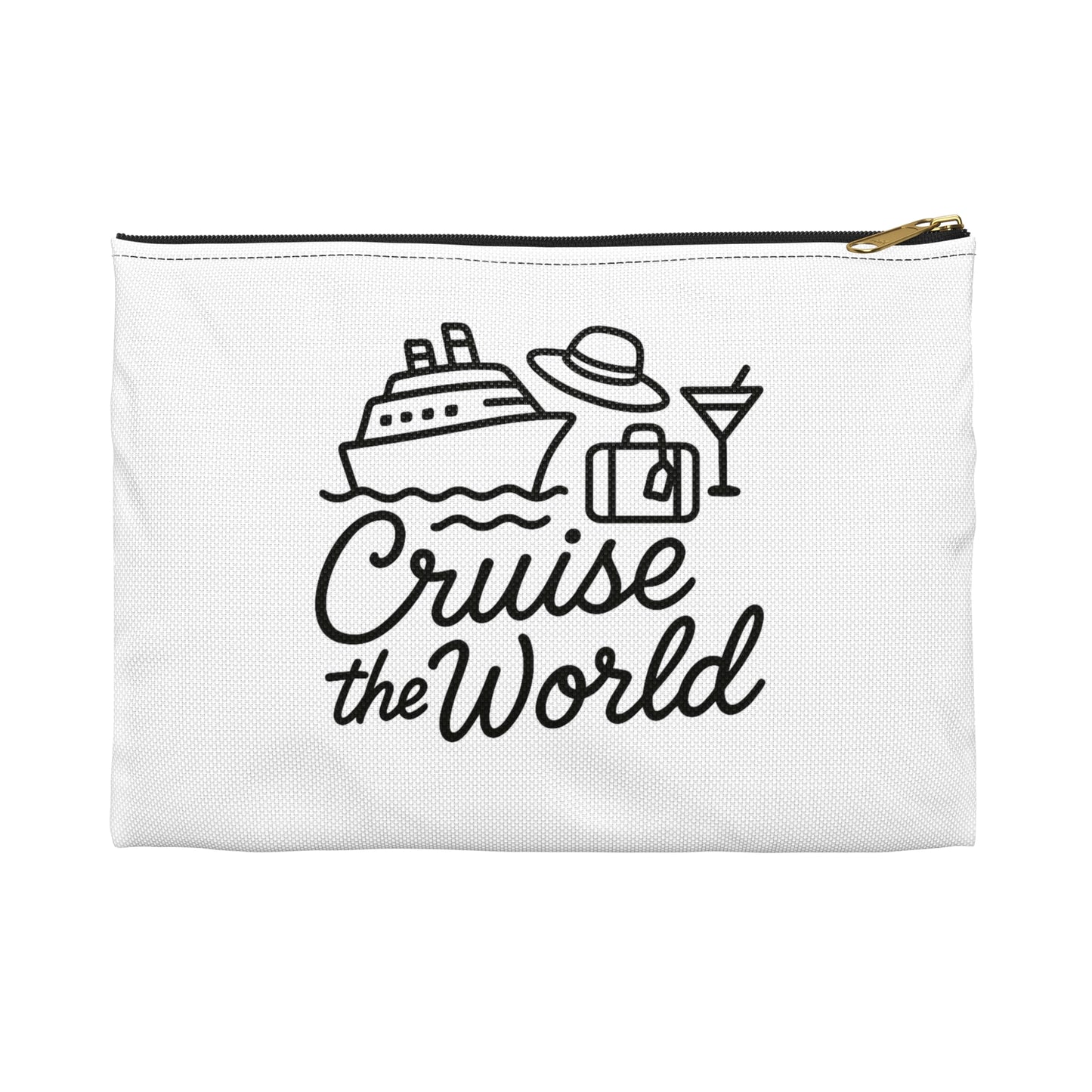 Cruise Travel Accessory Pouch - Vacation Storage Bag, Cosmetic Organizer, Cruise Gift, Beach Essentials, Travel Accessories