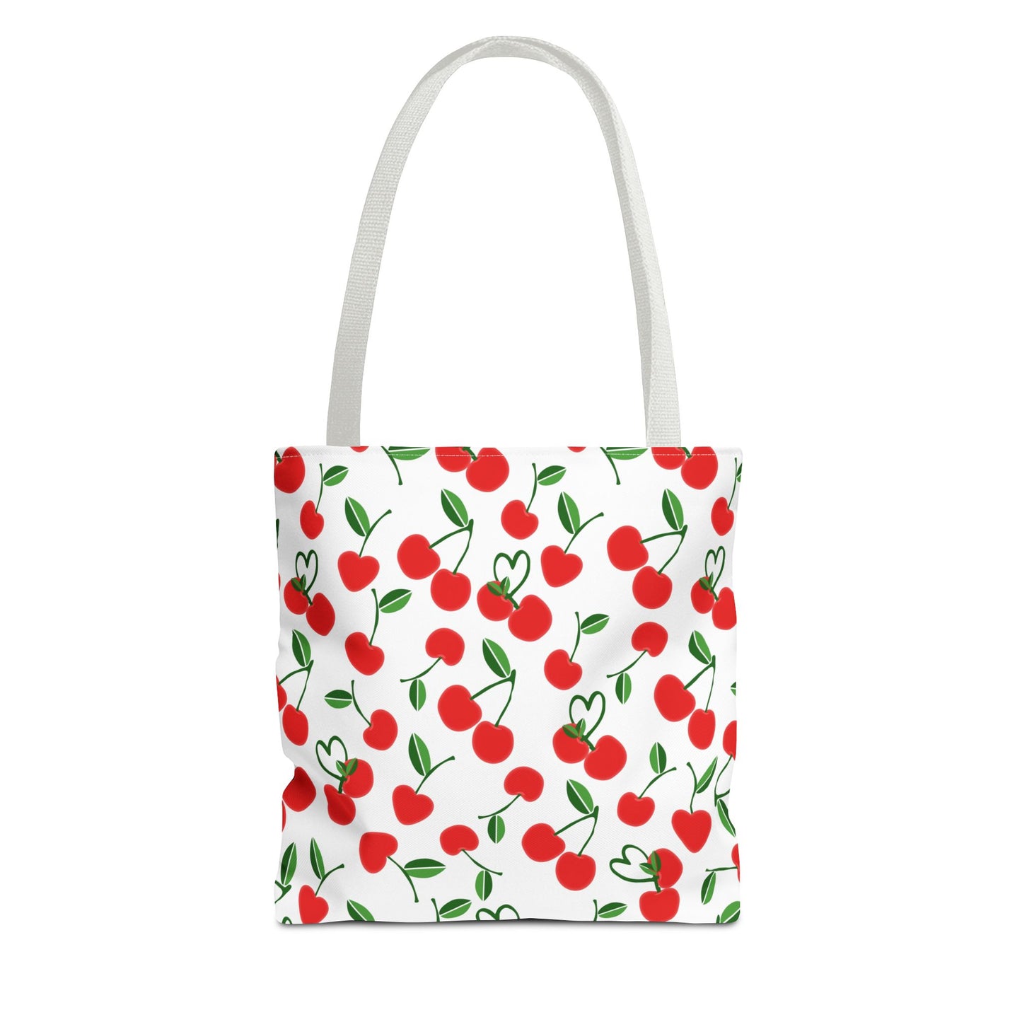 Cherries Print Tote Bag, Cute Shopper Bag, Cherry Blossom Gift, Summer Picnic Tote, Spring Fashion Accessory