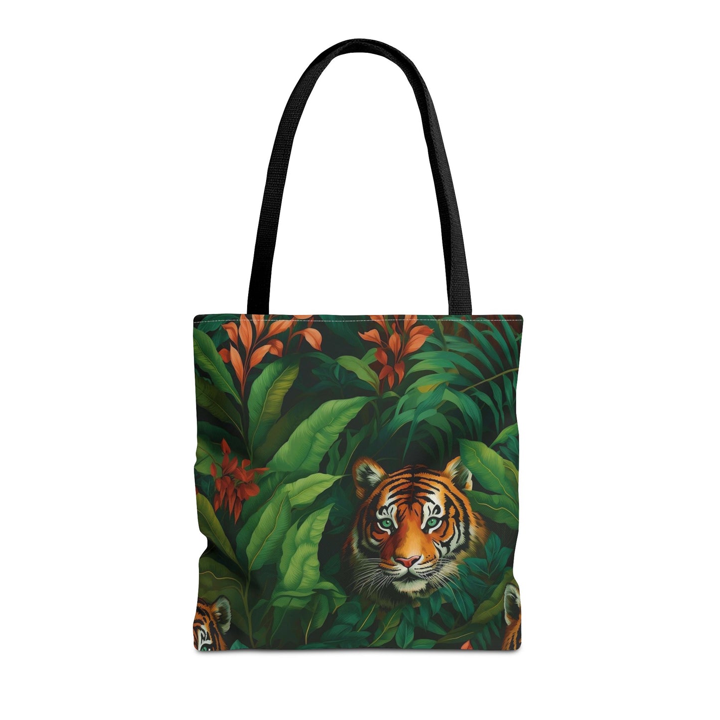 Tote Bag with Jungle Tiger Design | Eco-Friendly Shopping Bag, Gift for Animal Lovers, Reusable Tote for Travel, Beach, Farmers Market