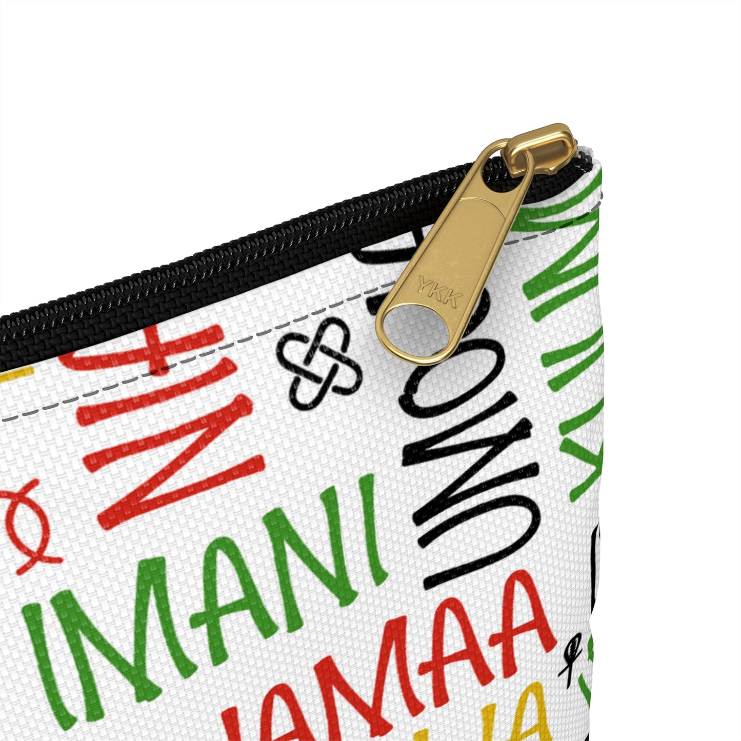 Vibrant Kwanzaa Accessory Pouch, Ethnic Patterns, Holiday Storage Bag, Gift for Her, Travel Makeup Case, Eco-Friendly Pouch
