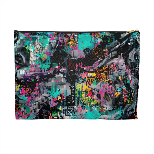 Vibrant Accessory Pouch | Colorful Makeup Bag, Travel Organizer, Artist Supplies Case, Unique Gift for Her, Fun Clutch