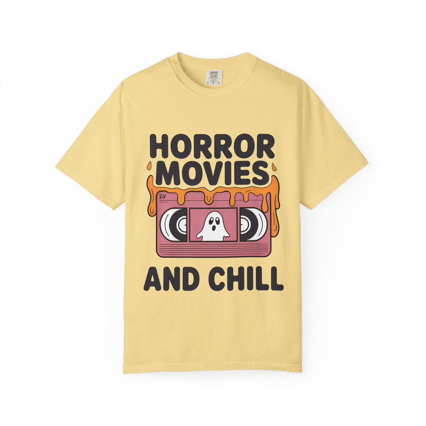 Horror Movies Chill T-Shirt - Perfect for Movie Nights, Halloween Parties, Gifts for Film Lovers, Unisex Tee