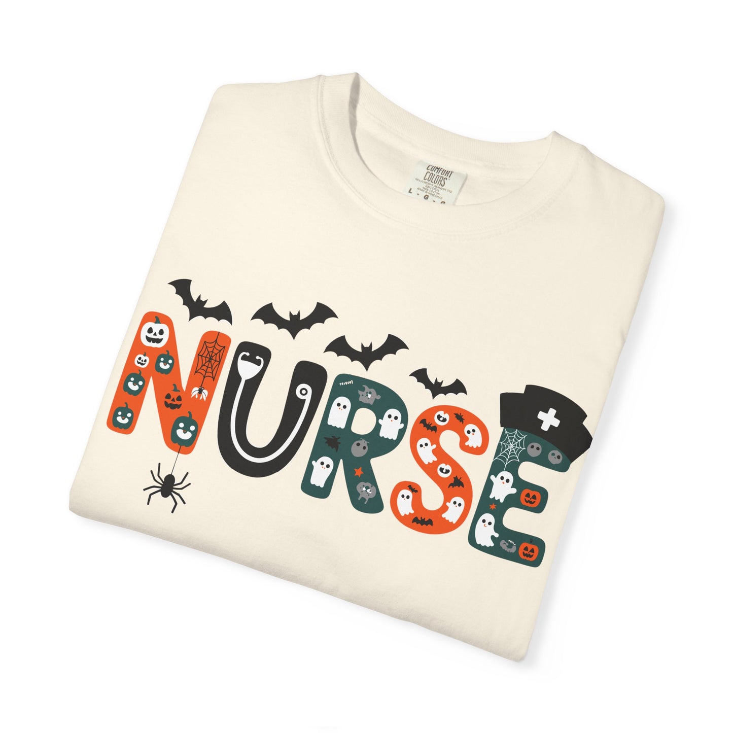 Halloween Nurse T-Shirt, Unisex Spooky Tee for Healthcare Workers, Cute Nurse Shirt, Fall Nurse Gift, Halloween Costume Top
