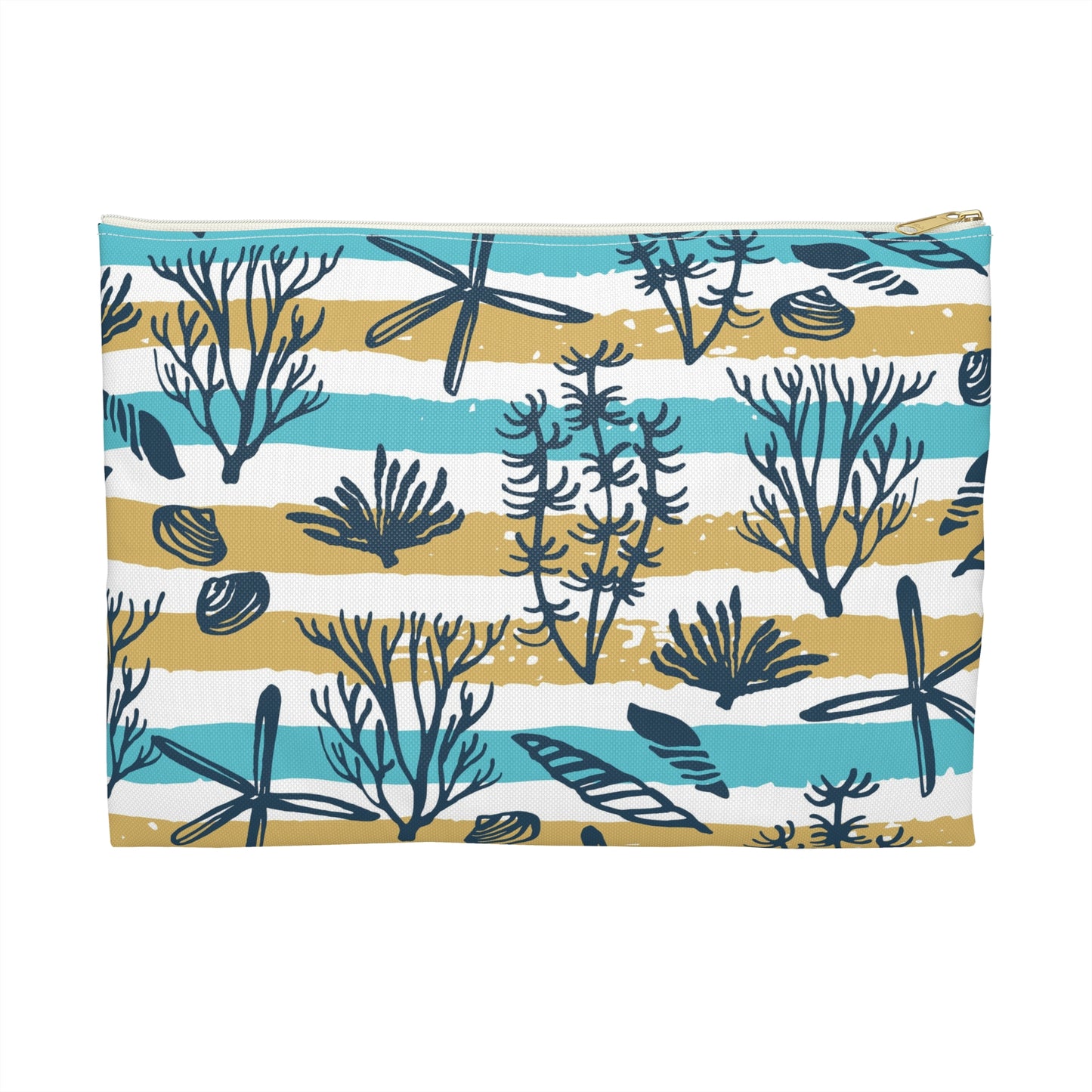 Ocean-Themed Accessory Pouch, Beach Bag, Travel Makeup Bag, Nautical Storage Pouch, Coastal Decor, Gifts for Ocean Lovers