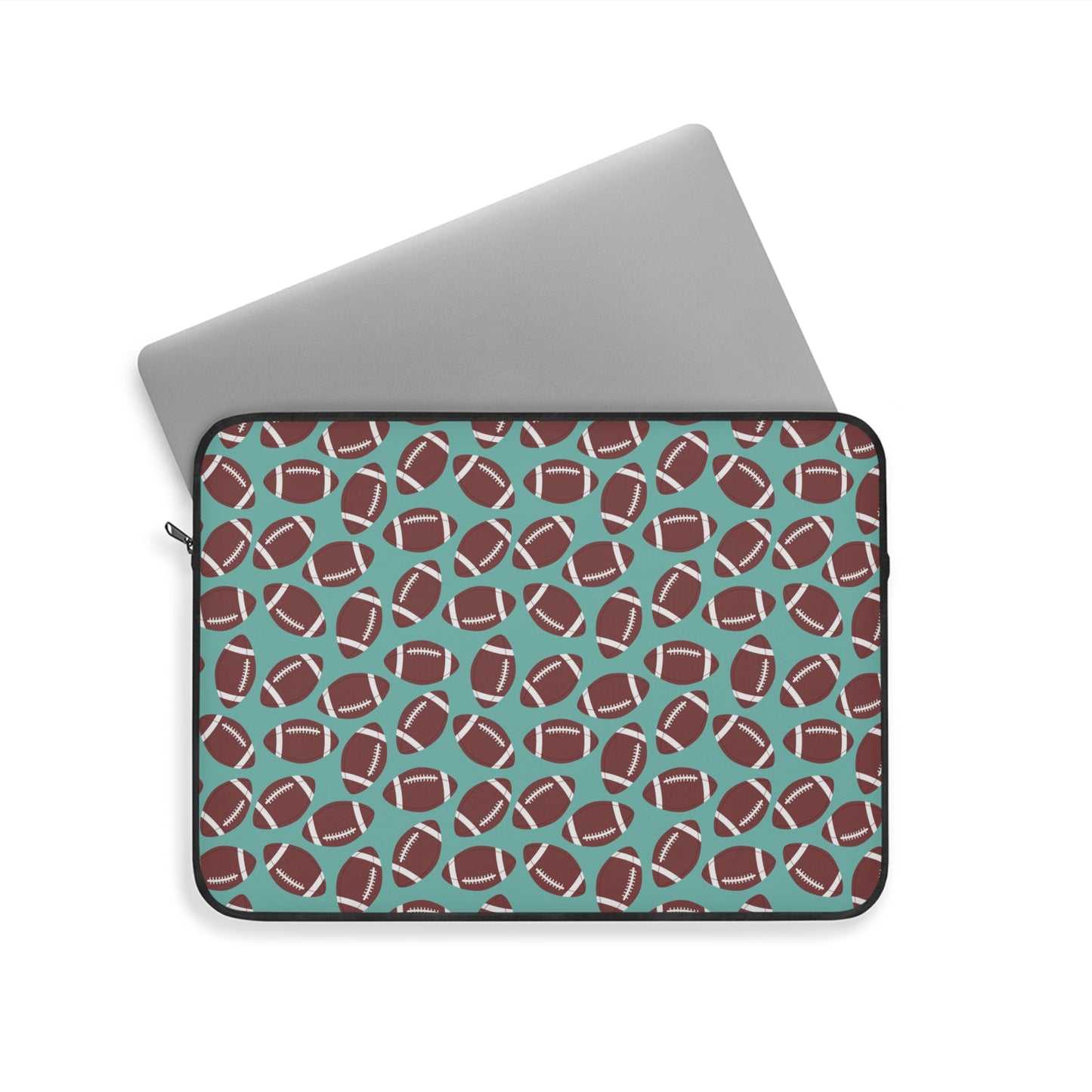 Football Pattern Laptop Sleeve, Sports Tech Case, Gamer Gift, Back to School Accessories, Tech Organizer, Birthday Present