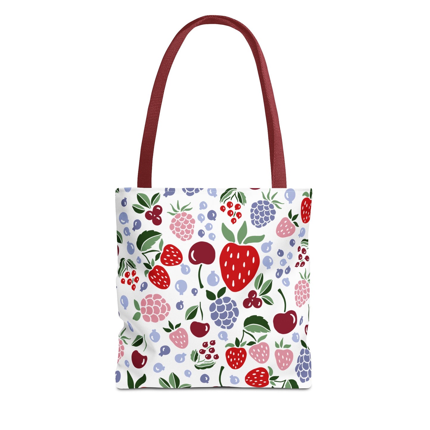 Fruity Floral Tote Bag, Reusable Grocery Tote, Shopping Bag, Eco-Friendly Gift, Beach Bag, Picnic Carryall