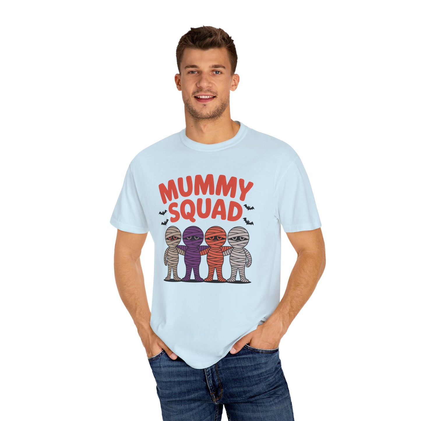 Mummy Squad Unisex T-shirt | Halloween Tee, Mummy Themed Shirt, Spooky Squad Shirt, Fall Festival Shirt, Fun Family Costume