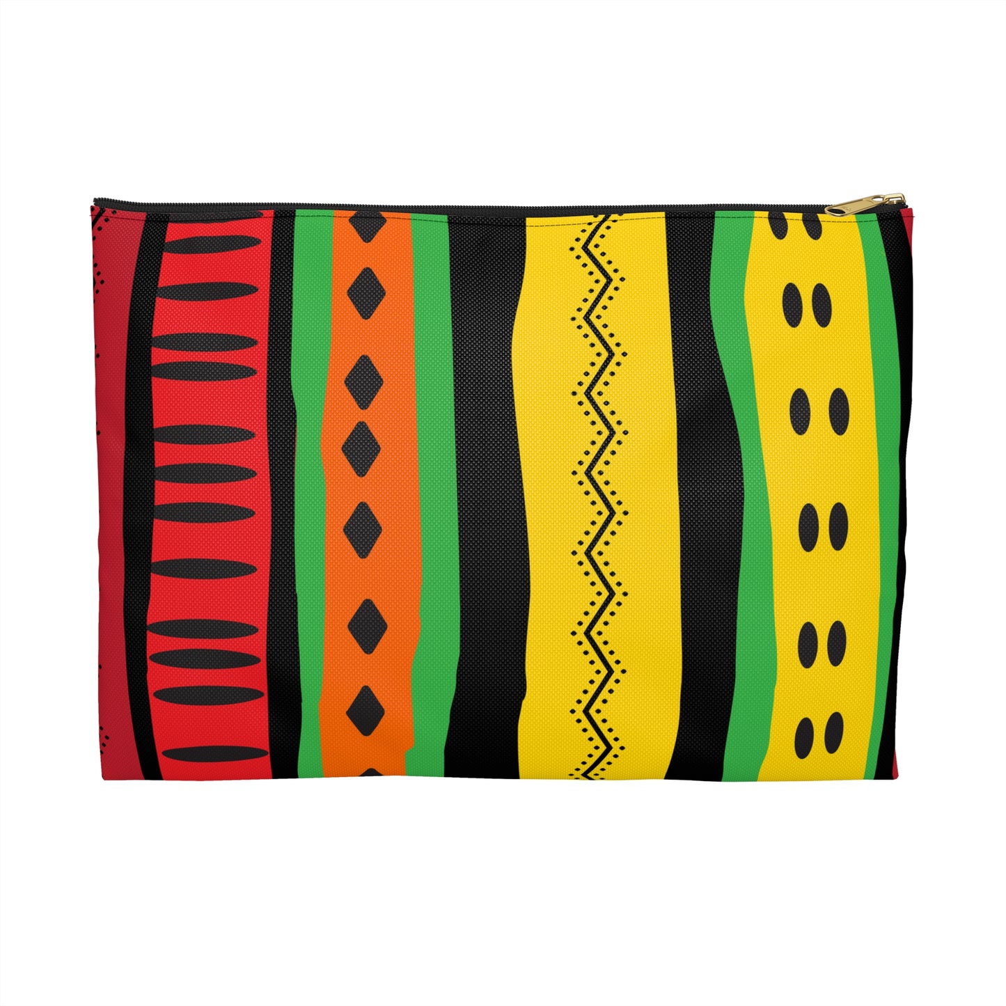 Vibrant African Print Accessory Pouch | Travel Makeup Bag, Cultural Gift, Zippered Organizer, Festival Essential, Colorful Storage