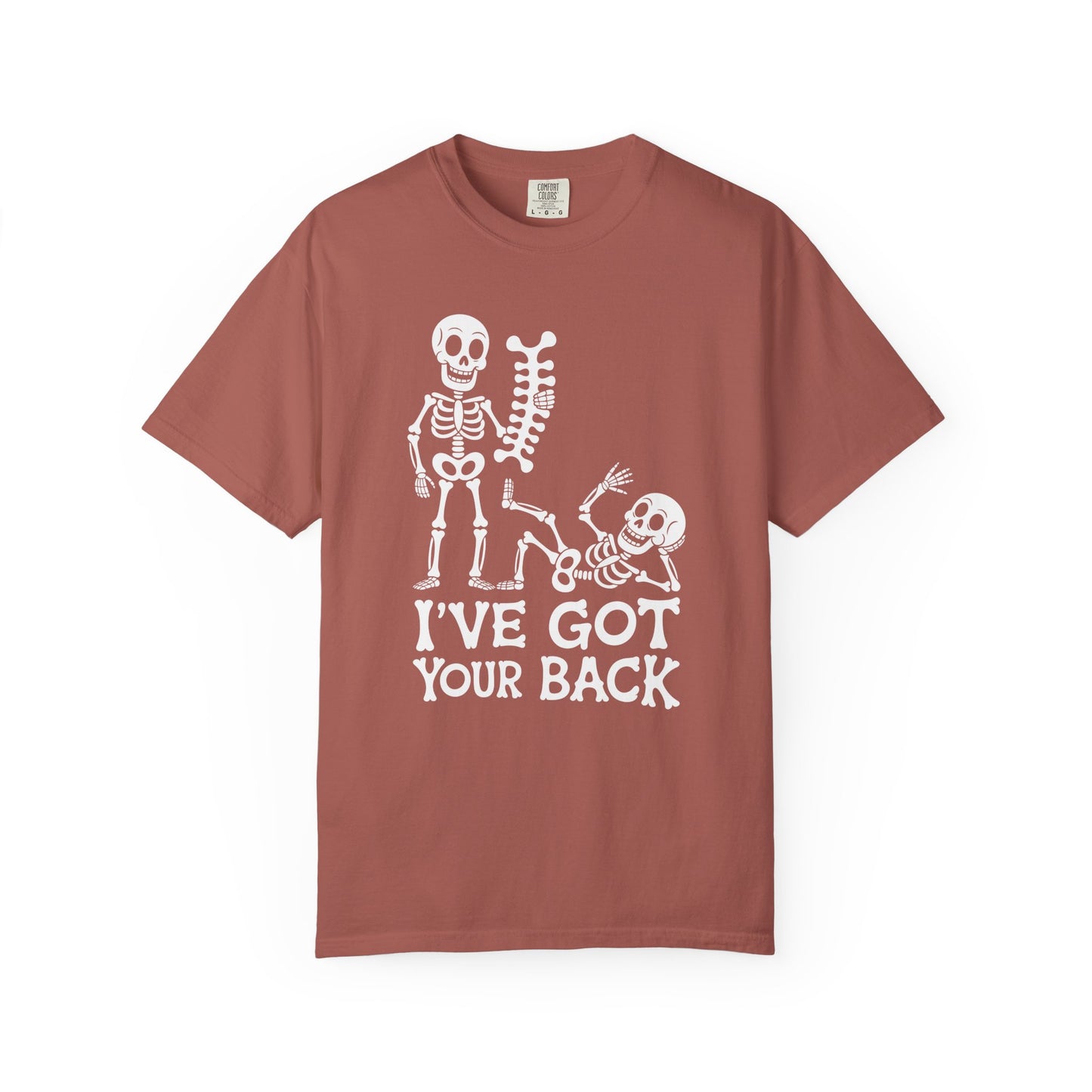 Funny Skeleton T-Shirt, Halloween Tee, Unisex Humor Shirt, Got Your Back Shirt, Gift for Friends, Casual Wear