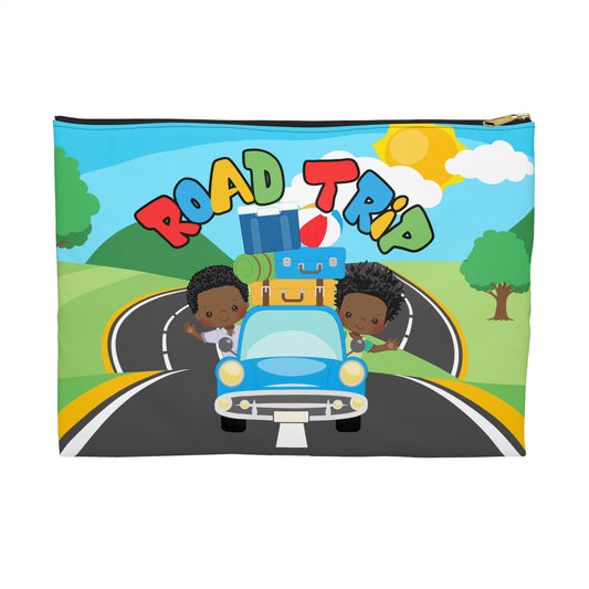 Road Trip Accessory Pouch - Fun Travel Organizer for Kids, Car Enthusiasts, Vacation Essentials, Summer Adventures, Gift for Travelers