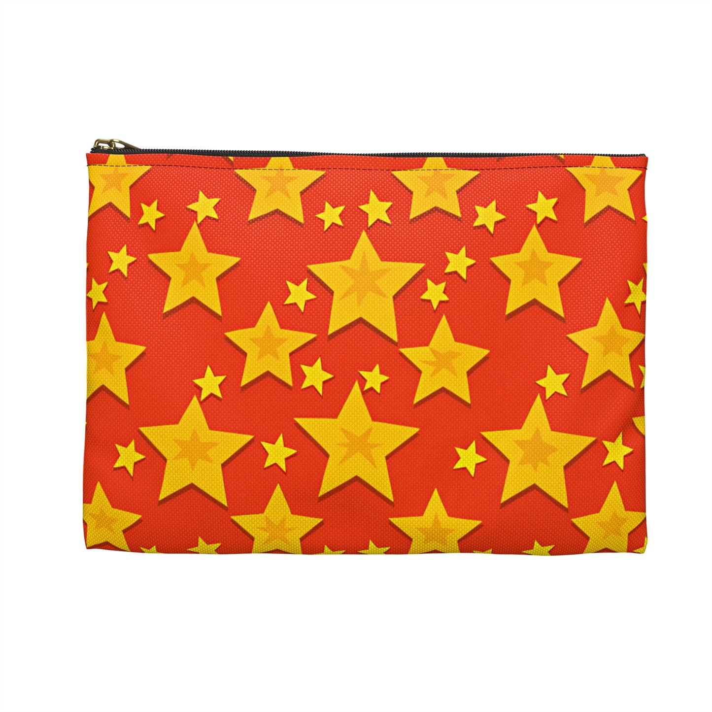 Vibrant Star Printed Accessory Pouch, Colorful Makeup Bag, Fun Travel Organizer, Cute Gift, Star-Themed Accessories