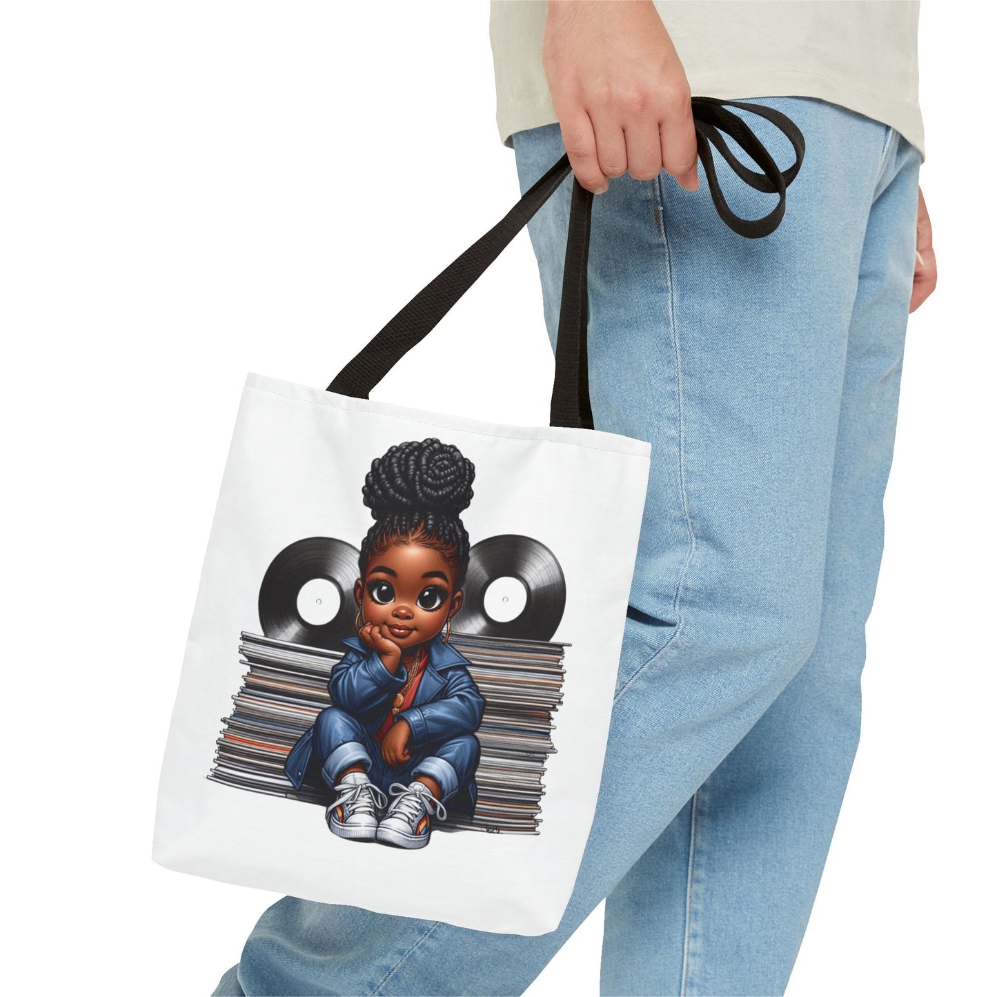 Vinyl Vibes Tote Bag - Perfect for Music Lovers, Record Enthusiasts, Gifts for Her, Shopping, and Everyday Use
