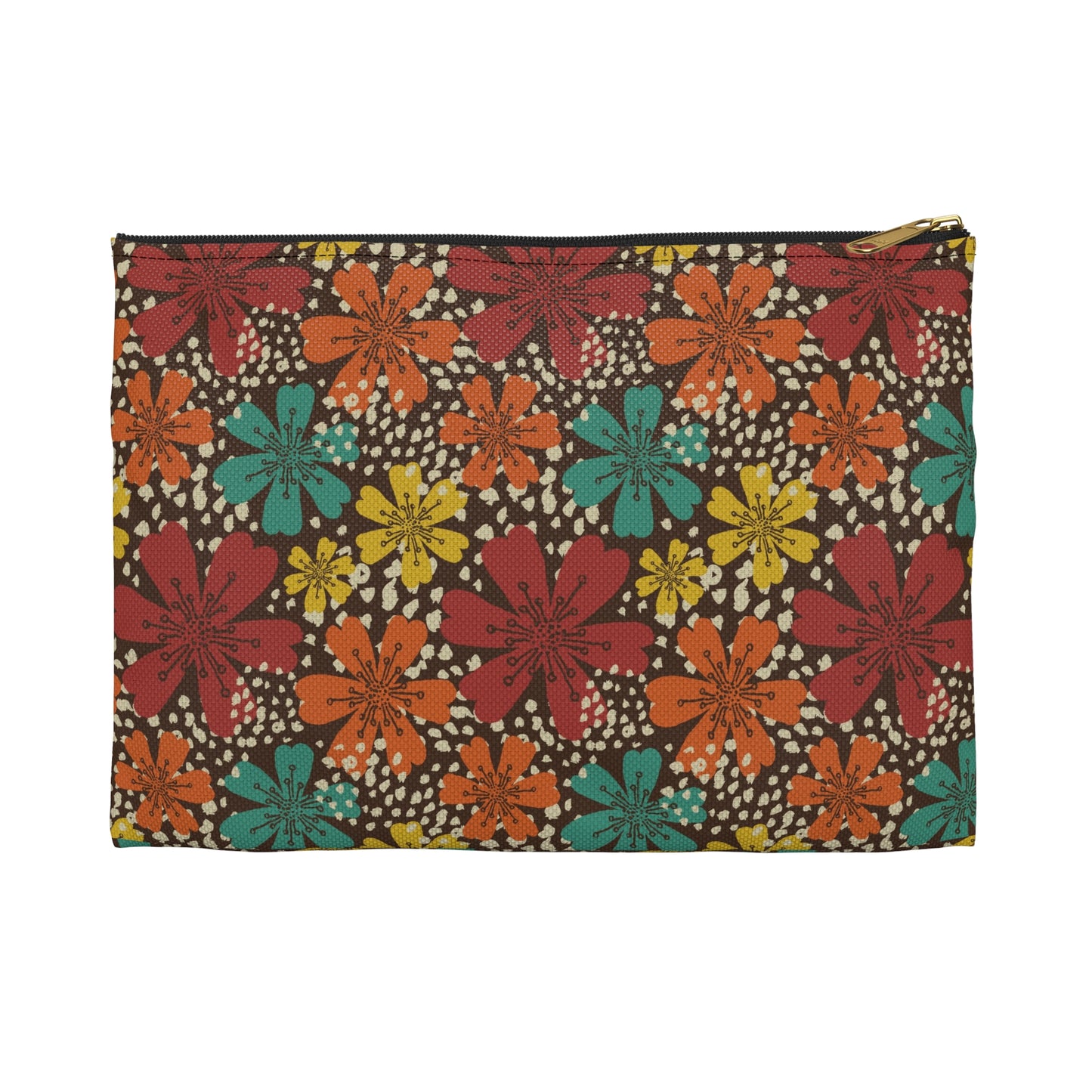 Vibrant Floral Accessory Pouch, Organizer Bag for Travel, Makeup, Gifts, Summer Vibes, Boho Style