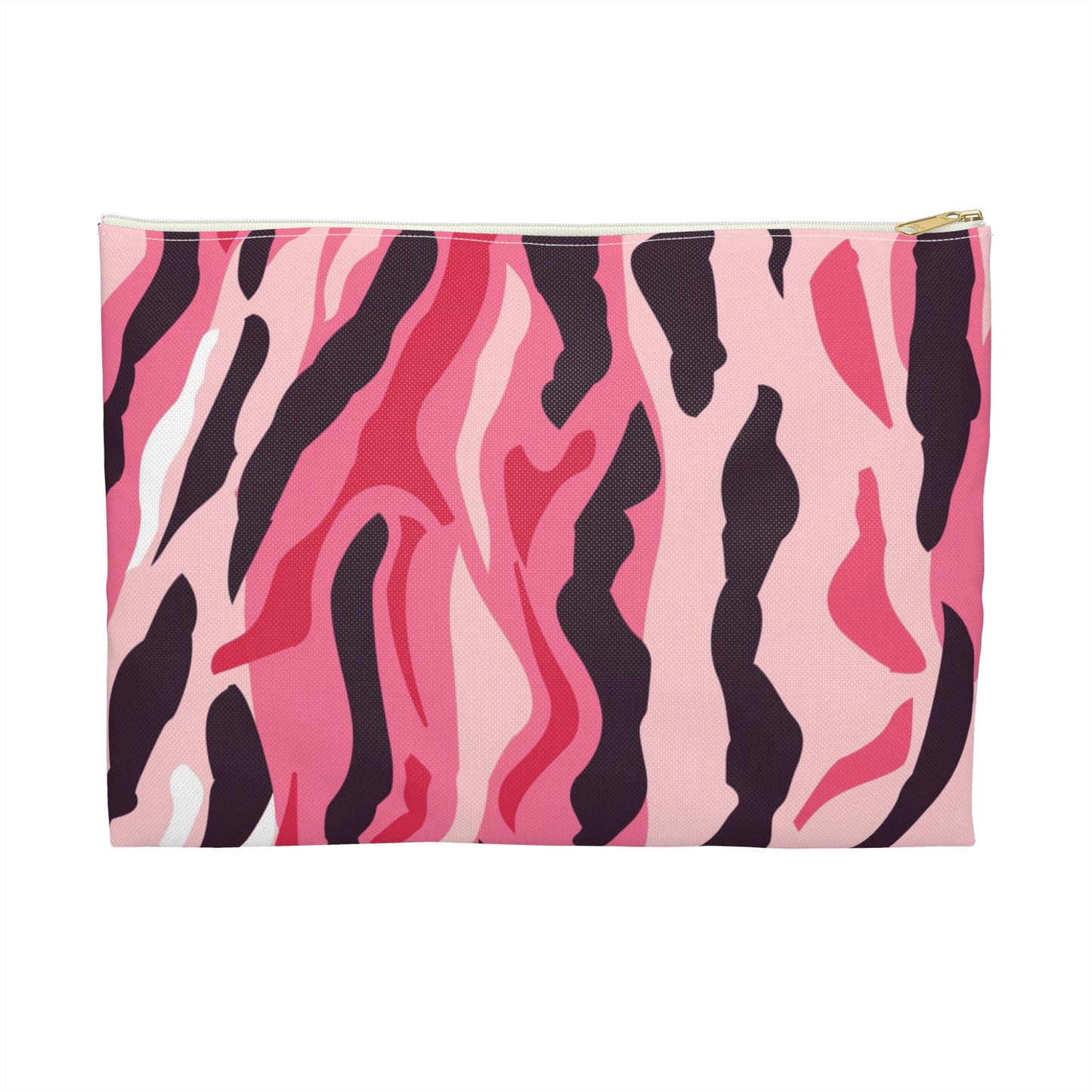 Chic Pink Zebra Print Accessory Pouch | Makeup Bag, Travel Organizer, Gift for Her, Cute Pencil Case, Fashionable Storage Solution
