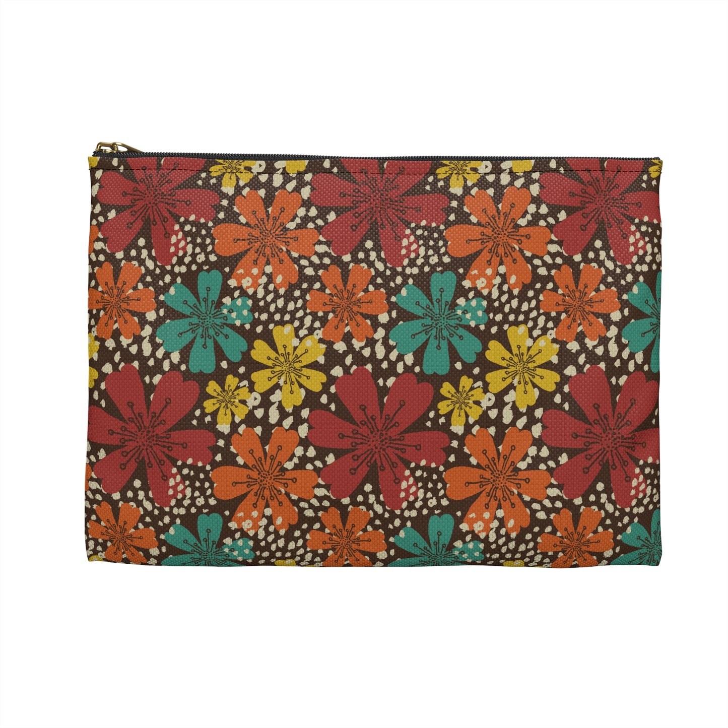 Vibrant Floral Accessory Pouch, Organizer Bag for Travel, Makeup, Gifts, Summer Vibes, Boho Style