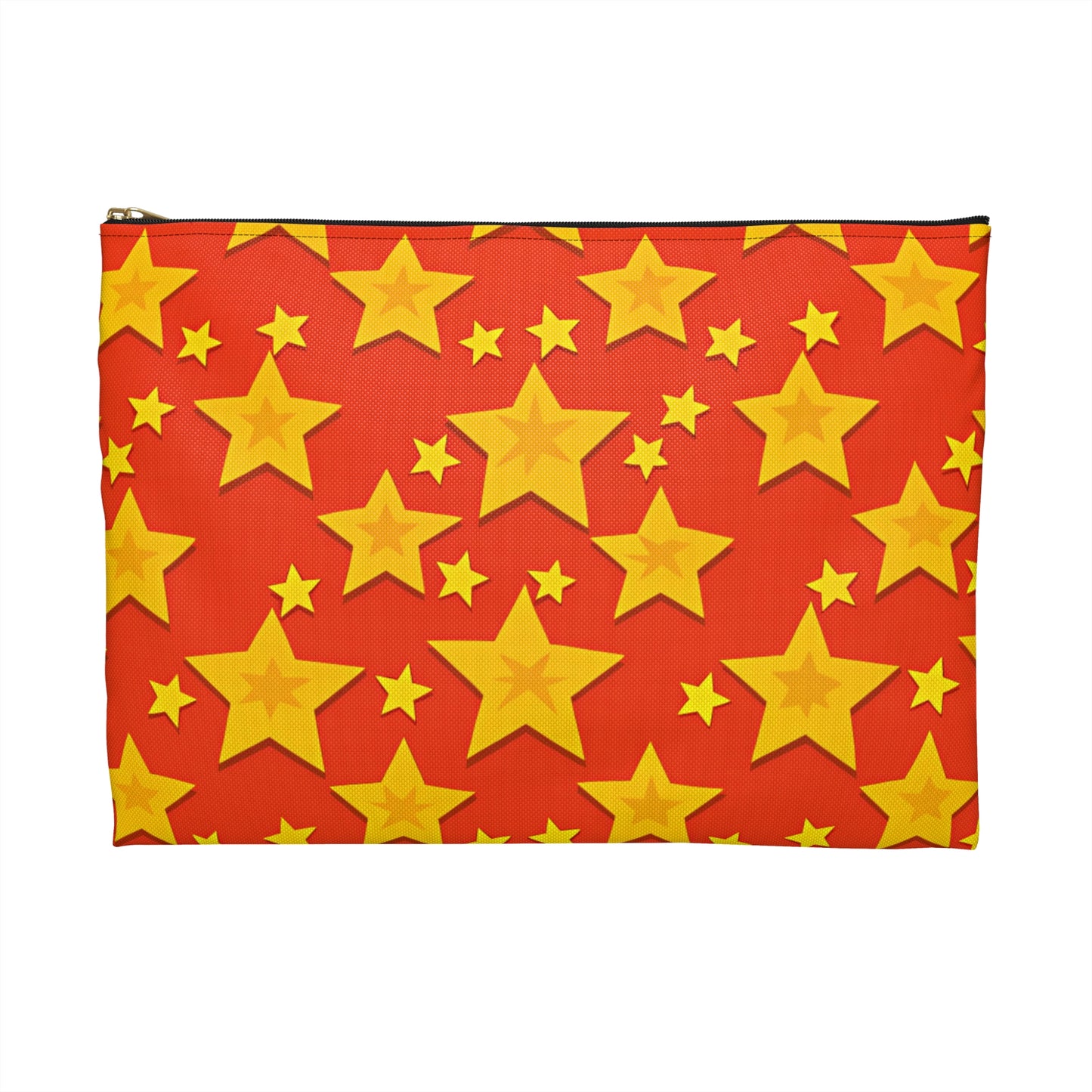 Vibrant Star Printed Accessory Pouch, Colorful Makeup Bag, Fun Travel Organizer, Cute Gift, Star-Themed Accessories
