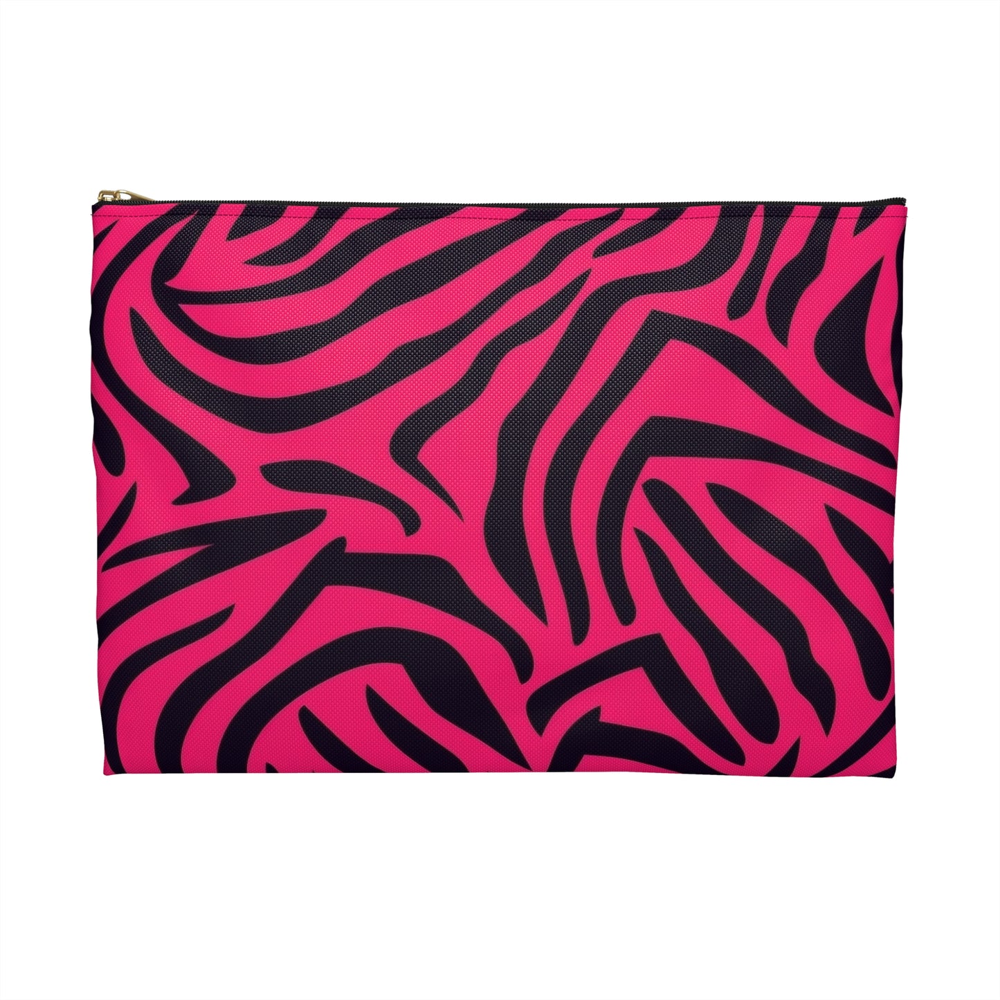 Vibrant Zebra Print Accessory Pouch | Trendy Zip Clutch | Makeup Bag | Travel Organizer | Perfect Gift for Animal Lovers