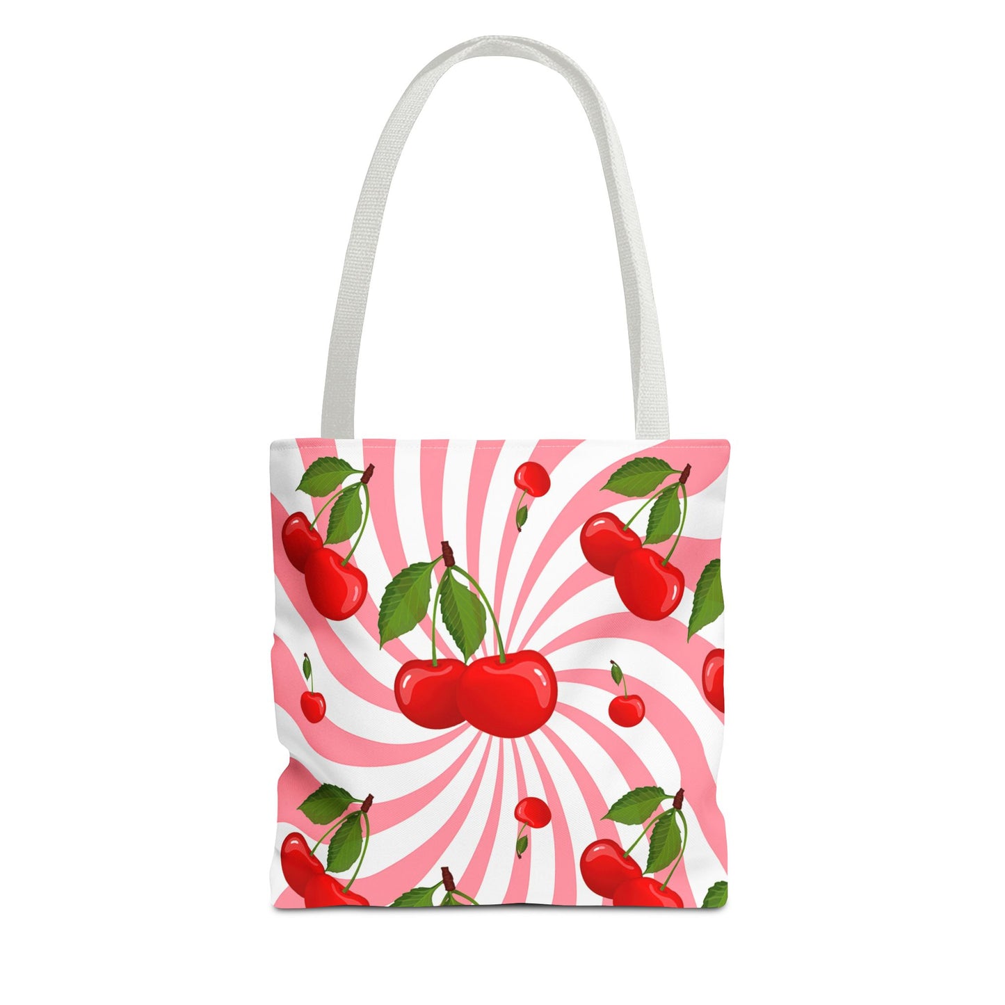 Cherry Swirl Tote Bag | Fun & Whimsical Bag for Shopping, Beach, Gym, Travel, or Gift