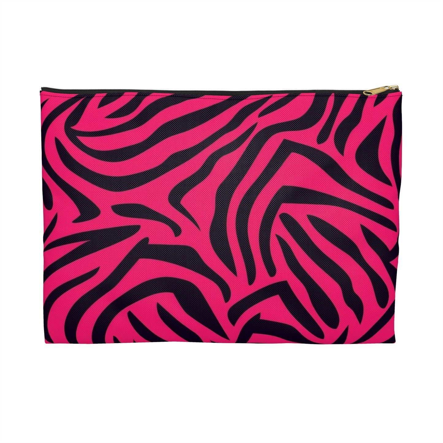 Vibrant Zebra Print Accessory Pouch | Trendy Zip Clutch | Makeup Bag | Travel Organizer | Perfect Gift for Animal Lovers