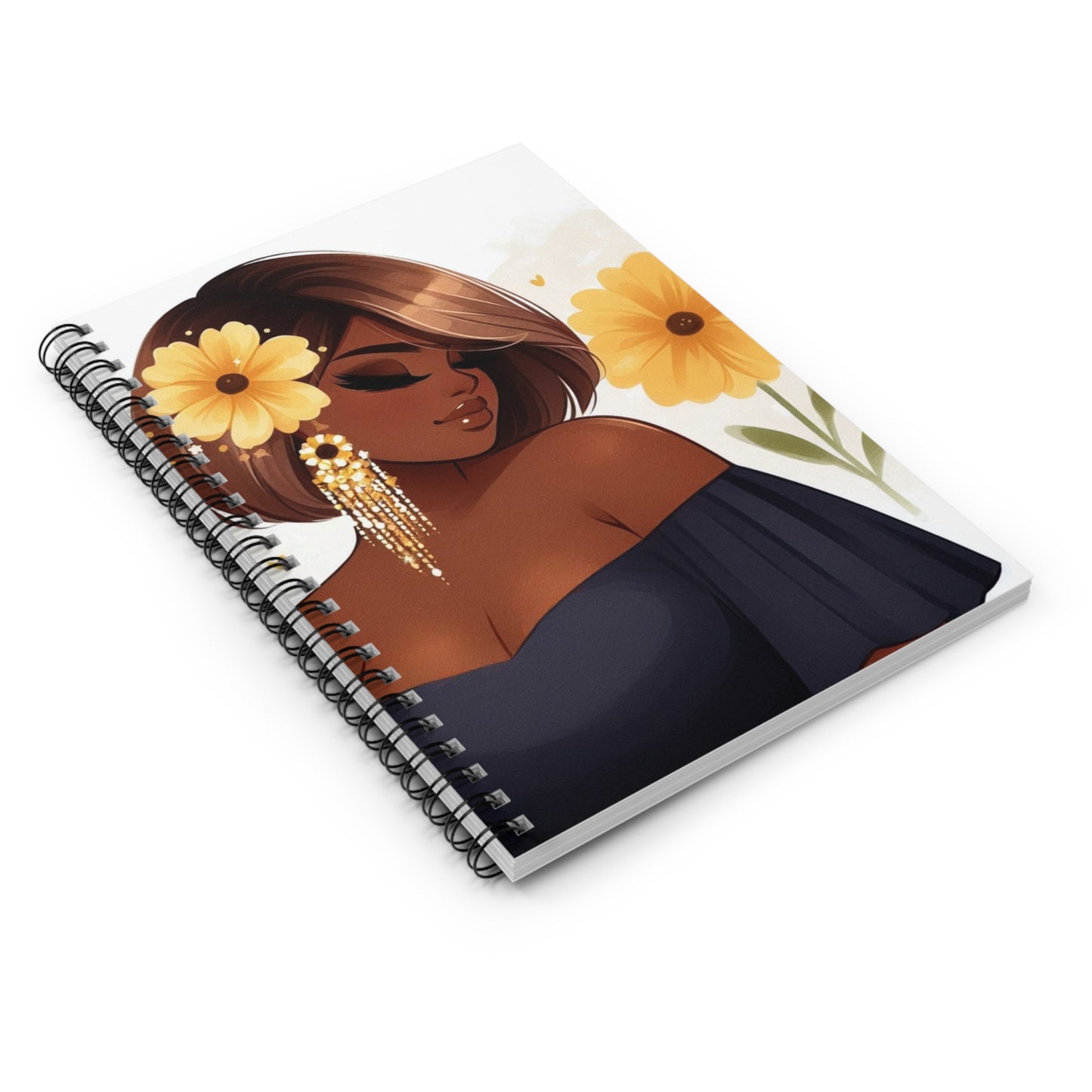 Elegant Floral Spiral Notebook - Ideal for Journaling, Note-taking & Gift-Giving