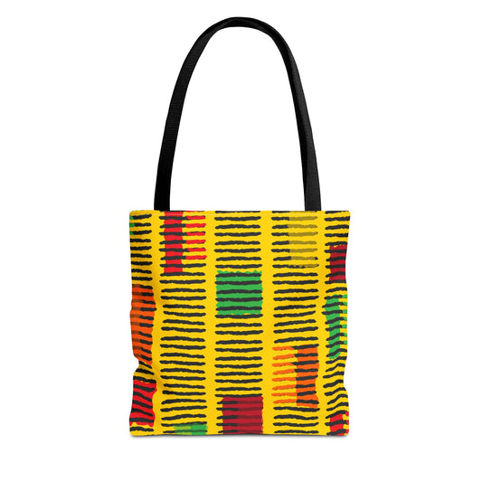 Vibrant African Print Tote Bag, Colorful Everyday Carryall, Reusable Shopping Bag, Festival Accessory, Unique Gift Idea
