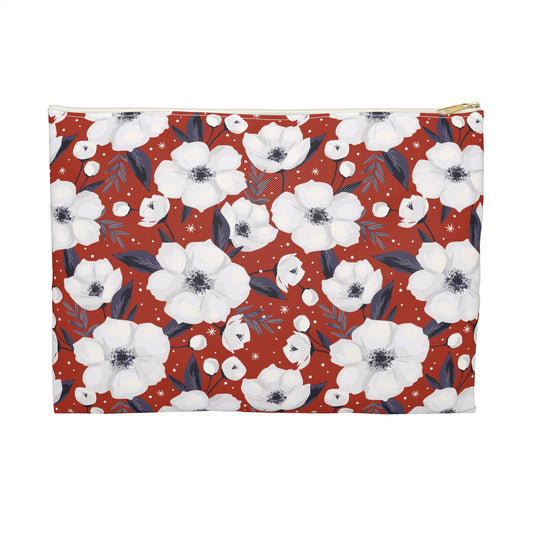 Floral & Gingham Accessory Pouch - Stylish Storage for Makeup, Travel, Organizing, Gifts, Everyday Use