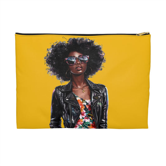 Stylish Afrocentric Accessory Pouch - Chic Makeup Bag, Travel Organizer, Fashion Statement, Gift for Her, Bohemian Style
