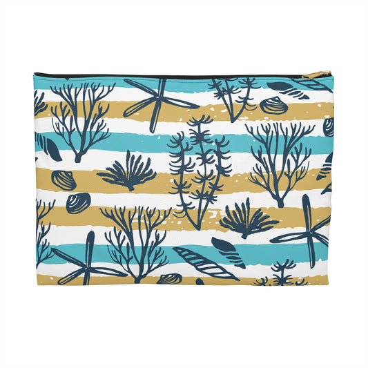 Ocean-Themed Accessory Pouch, Beach Bag, Travel Makeup Bag, Nautical Storage Pouch, Coastal Decor, Gifts for Ocean Lovers
