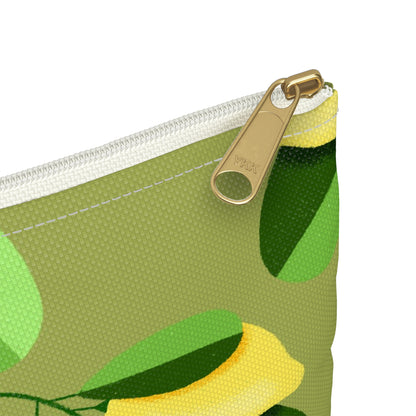Lemon Print Accessory Pouch | Fun, Stylish Makeup Bag | Ideal Gift for Friends & Family, Organizing, Travel, Summer Vibes
