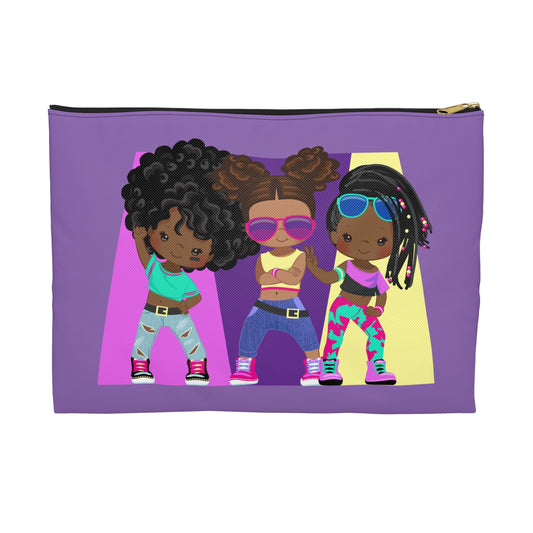 Colorful Dance Vibe Accessory Pouch, Cute Gift for Her, Makeup Bag, Trendy Storage, Fun Zip Pouch, Kids Accessories