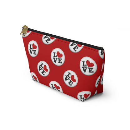 Love-Themed Accessory Pouch, Fun Makeup Bag, Perfect Gift for Valentine's Day, Wedding, Party Favors, Travel Organizer