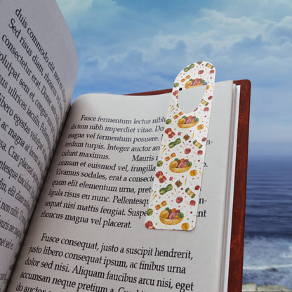 Crochet, Yarn, Knitting, Bookmark, Metal Page Marker, Handmade Reading Gift, Cute Book Lovers Accessory, Book Club Gift Idea, Literary Keepsake
