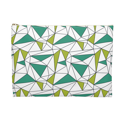Geometric Print Accessory Pouch - Stylish Organizer for Travel, Makeup, School Supplies, Eco-Friendly Gift Idea, Modern Design