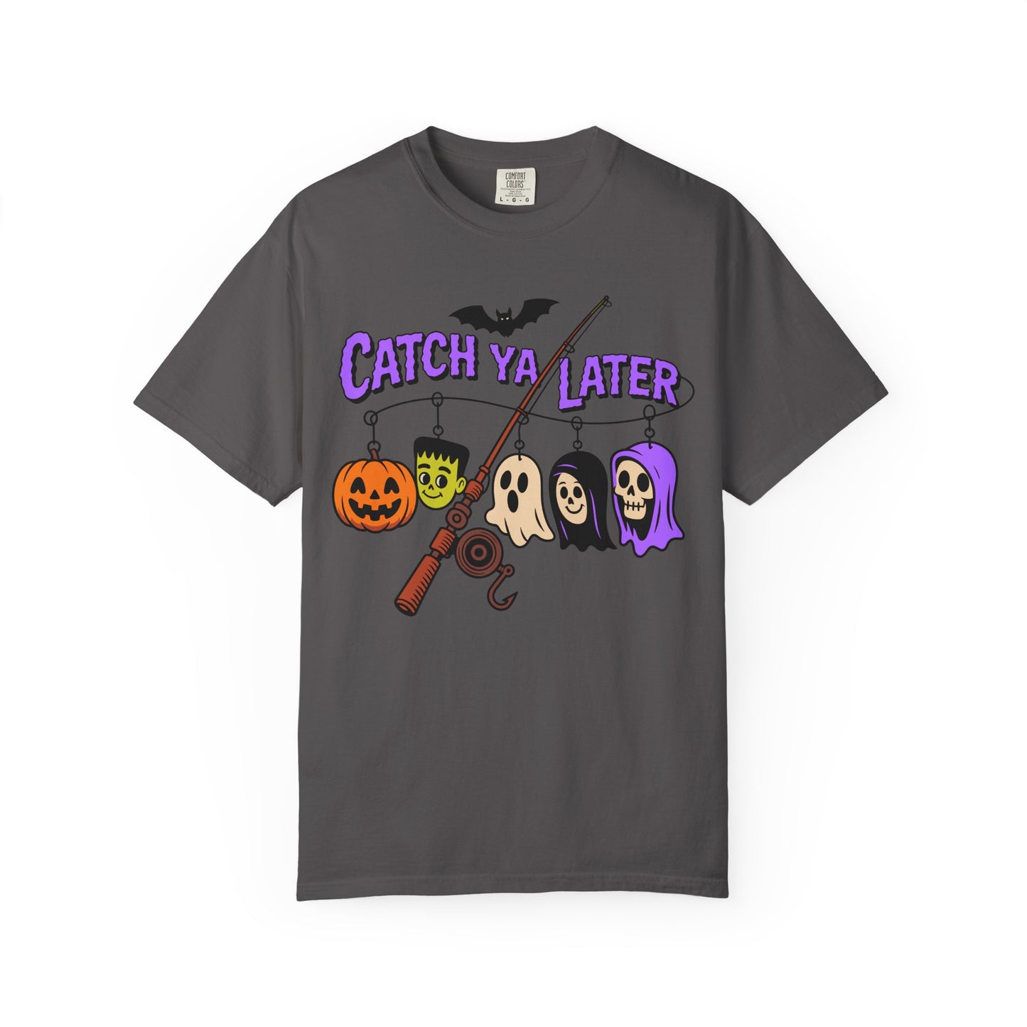 Halloween Theme Unisex T-Shirt, Catch Ya Later Graphic Tee, Spooky Apparel, Fall Fashion, Halloween Party Outfit, Casual Wear