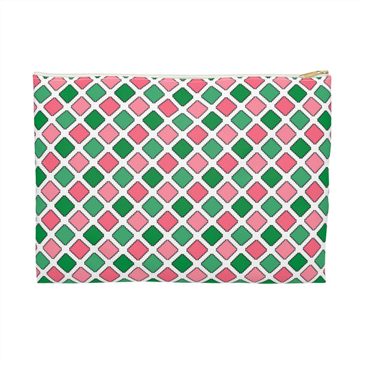 Colorful Geometric Accessory Pouch - Perfect for Travel, Makeup, Gifts, Holidays, Organizing Essentials