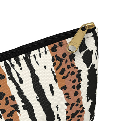 Wild Print Accessory Pouch - Stylish Makeup Bag, Travel Organizer, Gift for Her, Fashion Storage, Animal Print Design